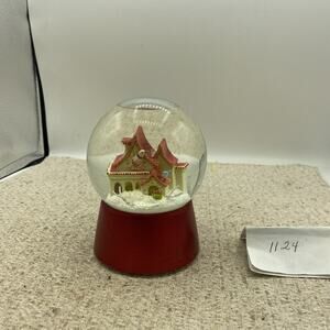 2009 Nordstrom Snow Globe House And Birds Lighted Untested